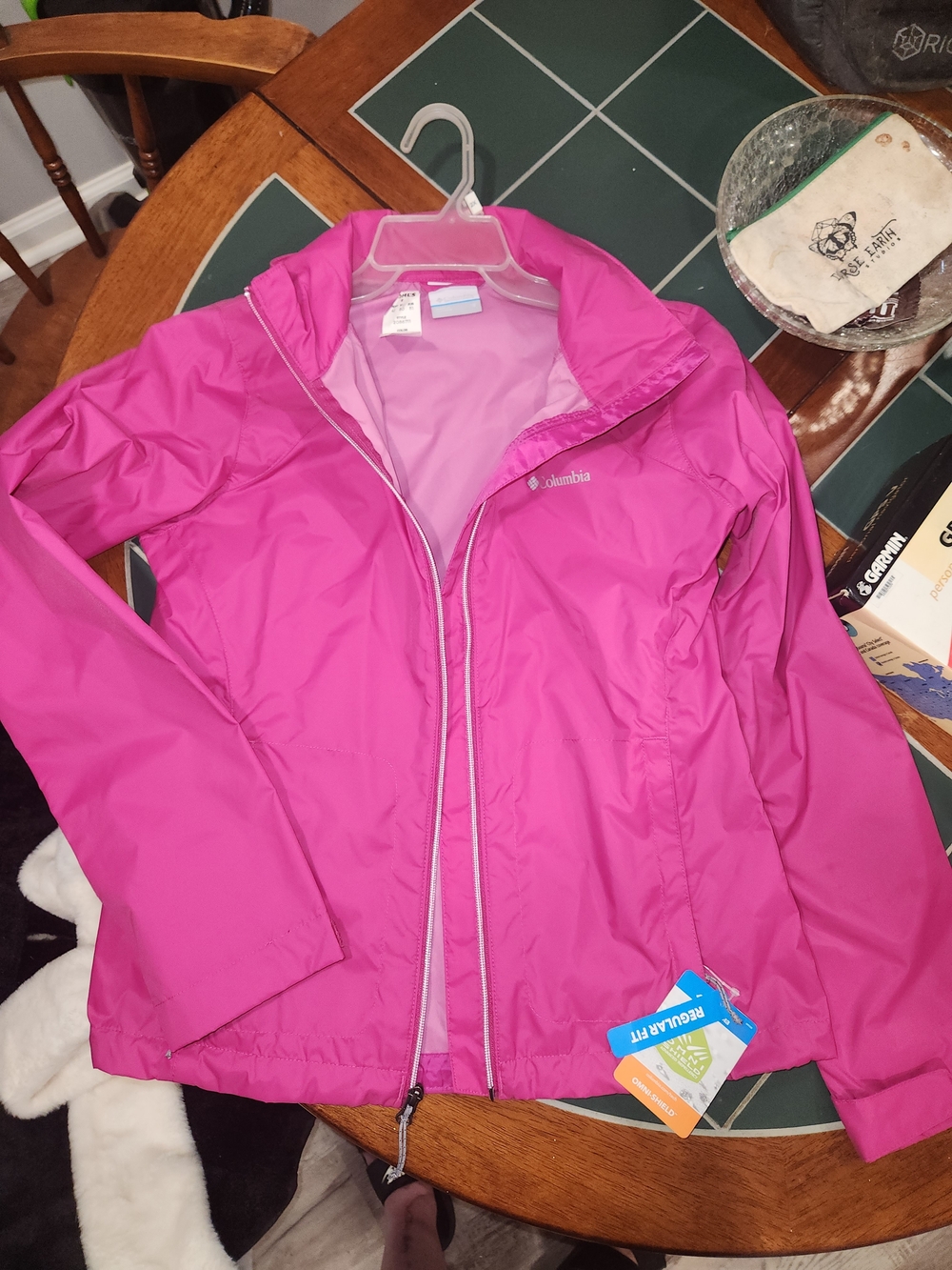 Columbia Women's Pink Rain Jacket